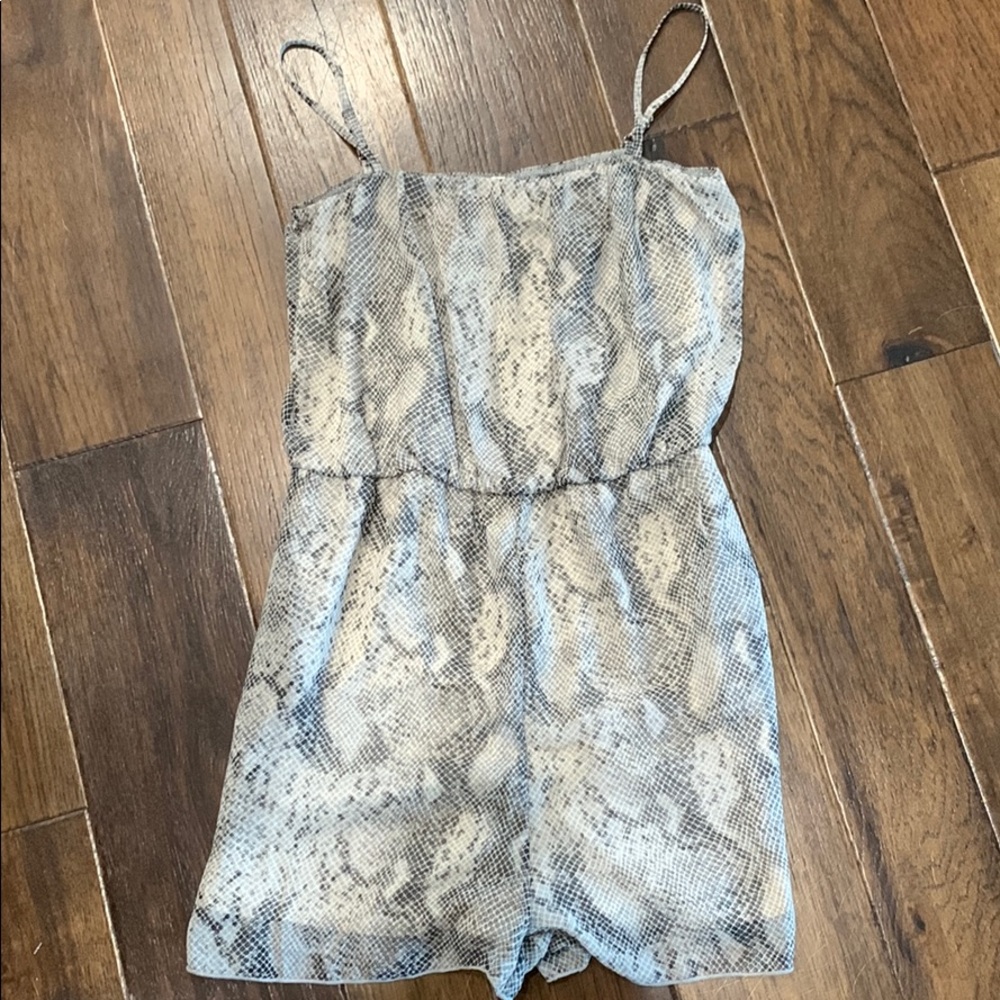 Snake skin pattern romper